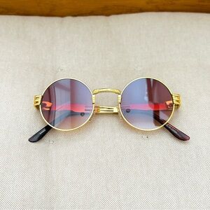 🛑LAST CHANCE🛑 NWOT Round Steampunk Gold Frame Sunglasses